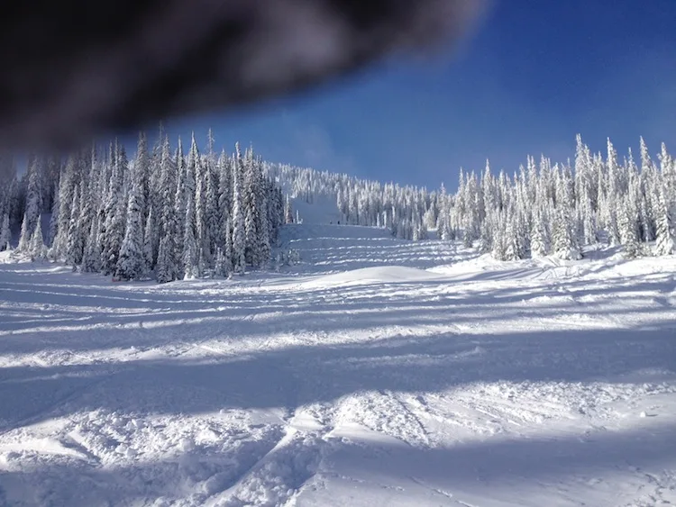 The slopes at Sun Peaks in Canada