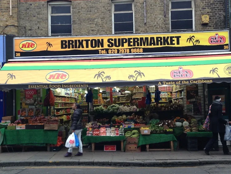 Caribbean supermarket in Brixton