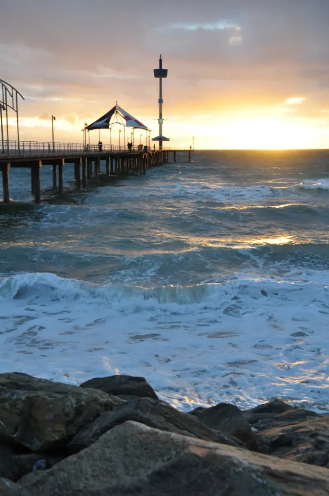 Glenelg at Sunset in Adelaide