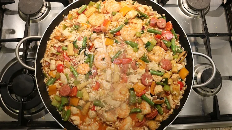 Making Paella