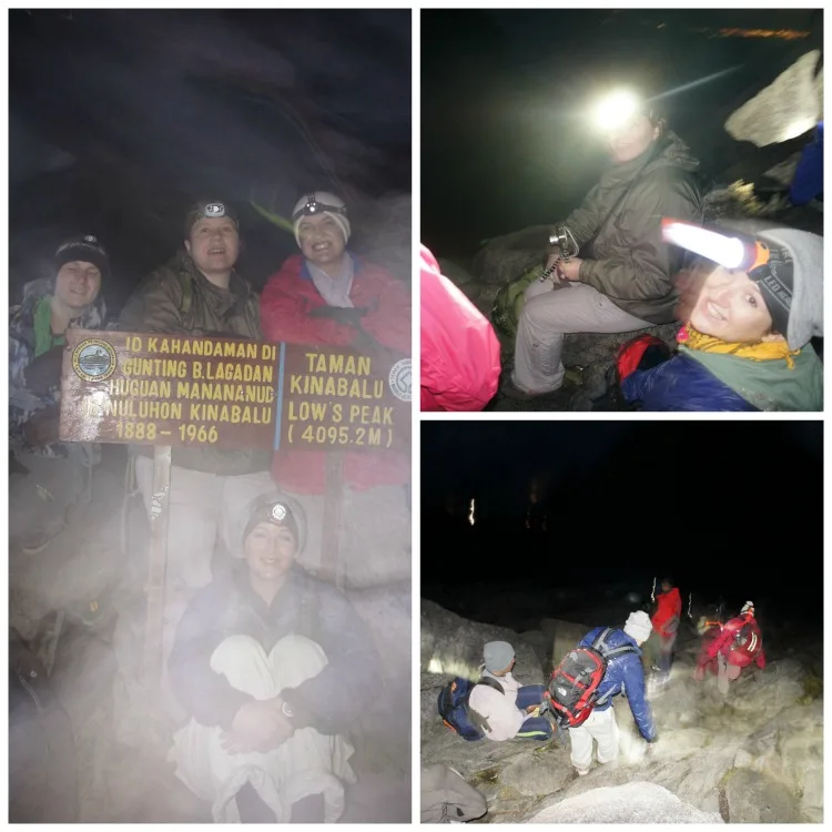 Climbing to the peak of Mount Kinabalu in Borneo