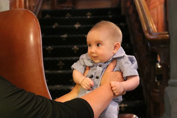 Baby George at Bron Eifion Country House