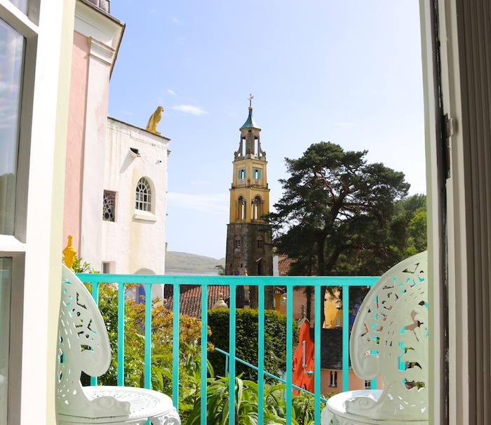 Views from the balcony at Chantry Row 2 Portmeirion