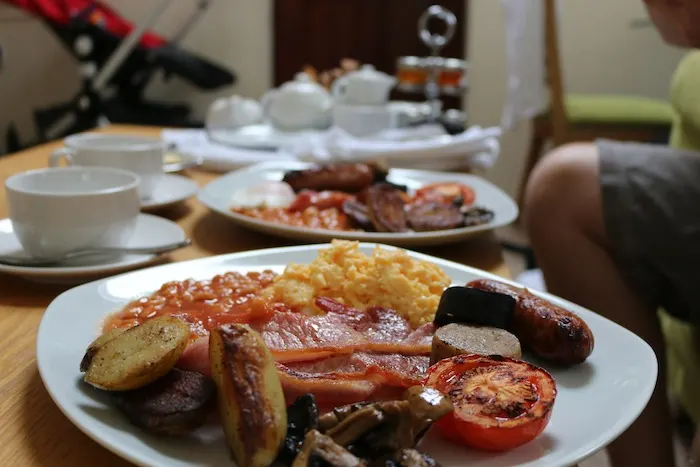 Full English Breakfast at Tregarthens