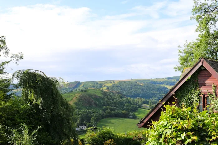 Sunny views over Wales