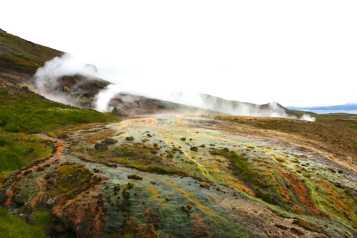 Colourful ground in Iceland