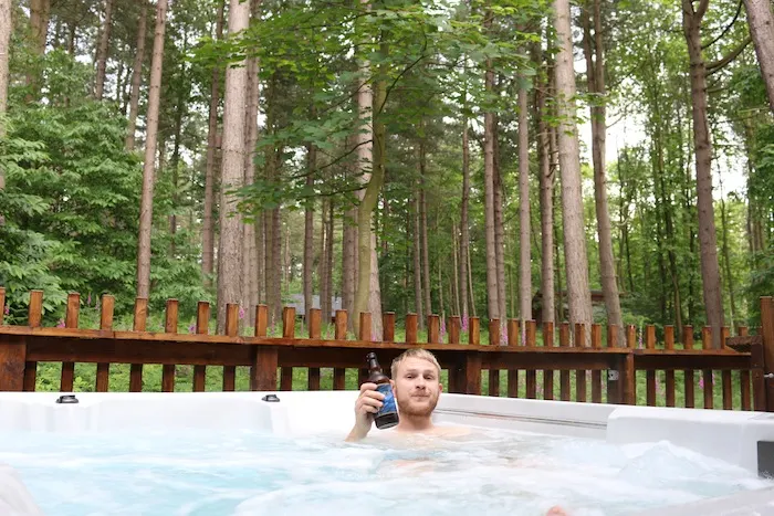Forest Holidays Silver Birch Cabin - hot tub