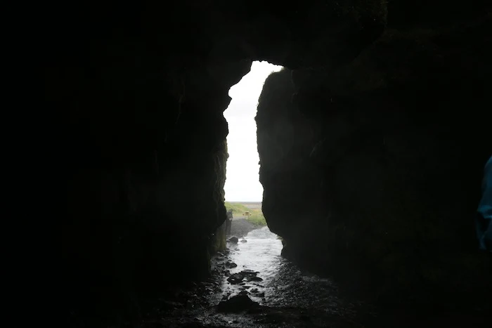 Hidden Waterfall in Iceland