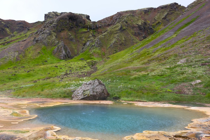 Natural springs in Iceland