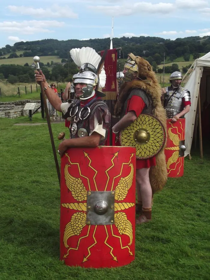 Roman soldiers at Hadrians Wall
