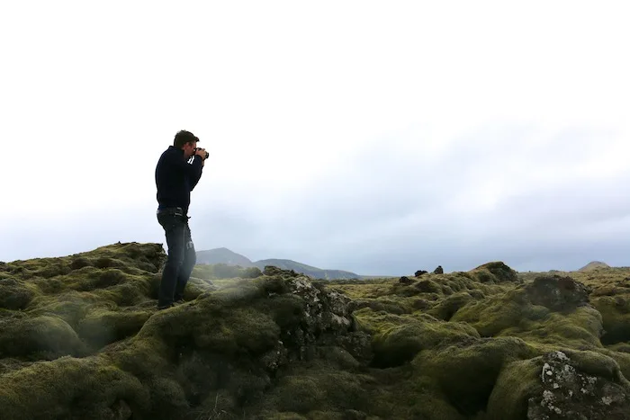 Taking photos in Iceland