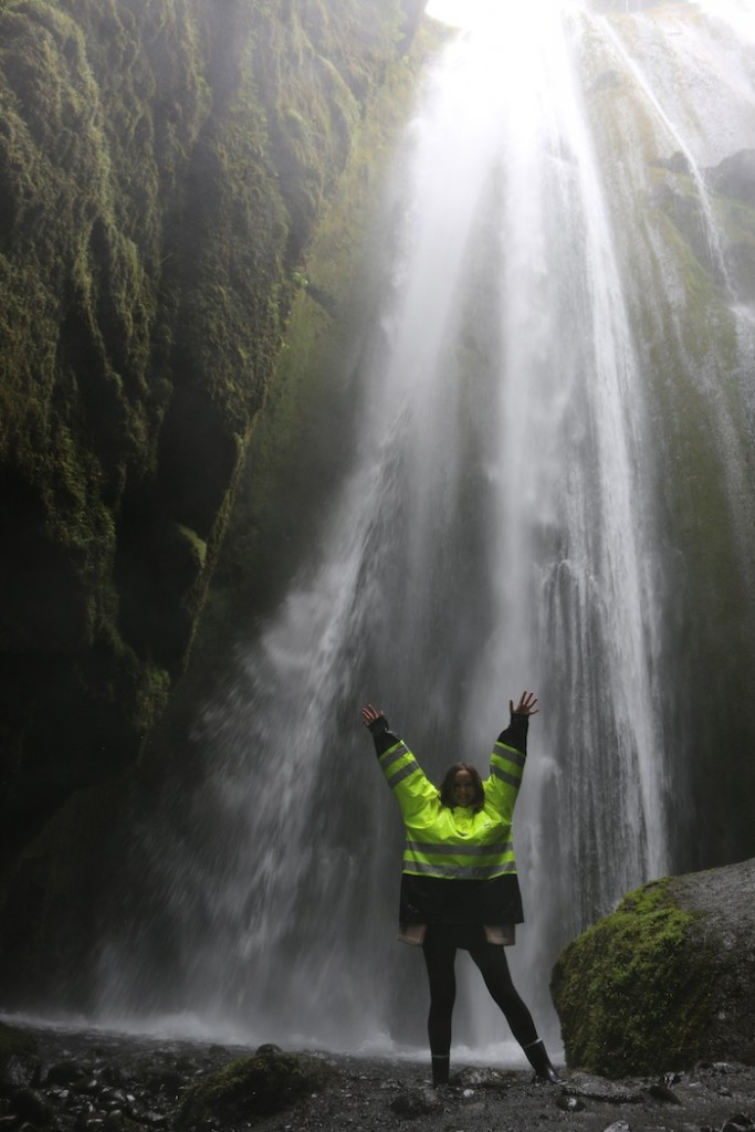 The Travel Hack at hidden waterfall in Iceland