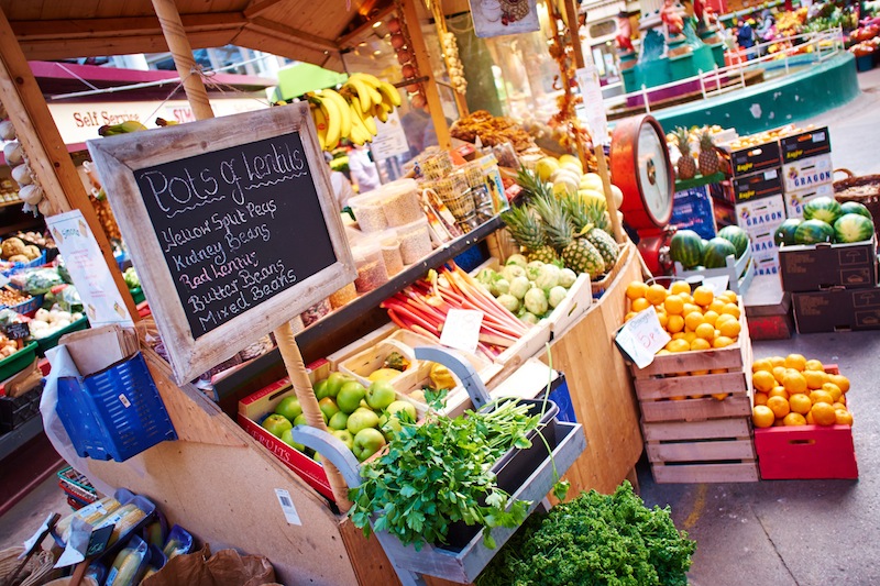 Fruit & Veg stall, Central Market, St Helier
