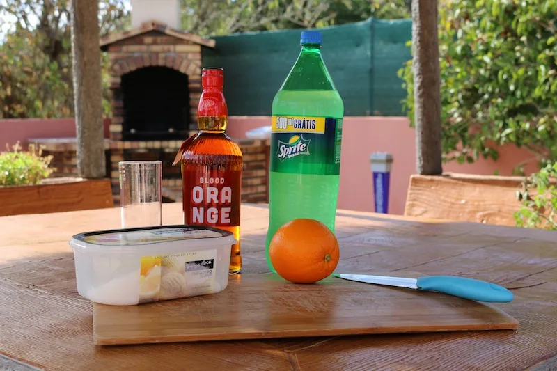 Frozen Blood Orange Cocktails