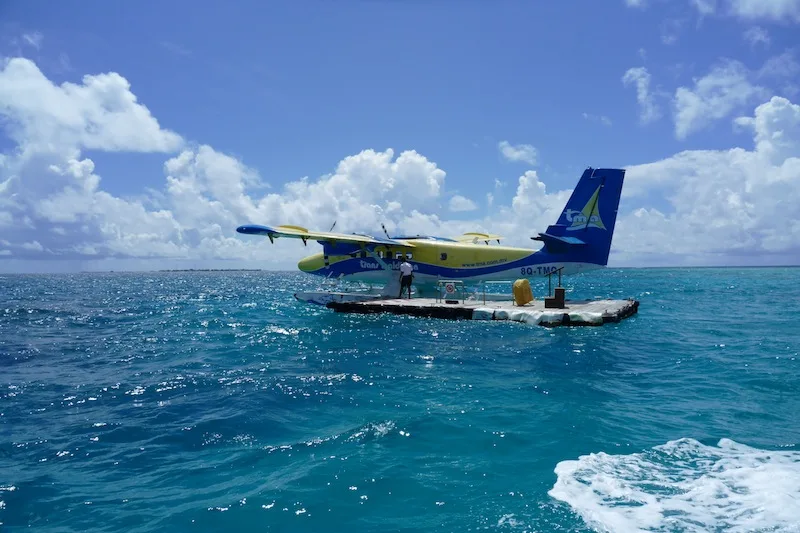 Seaplane in the Maldives