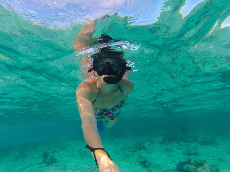 Snorkelling in the Maldives