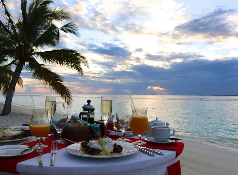 Sunrise breakfast at Coco Palm Dhuni Kolhu