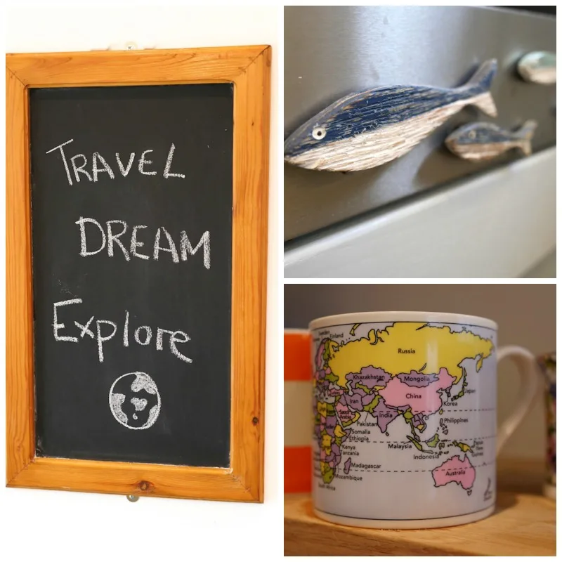 Travel themed kitchen ideas