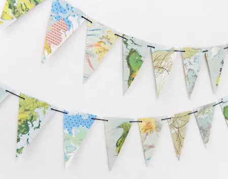 Map bunting