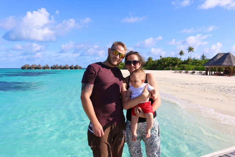 The Maldives with a baby