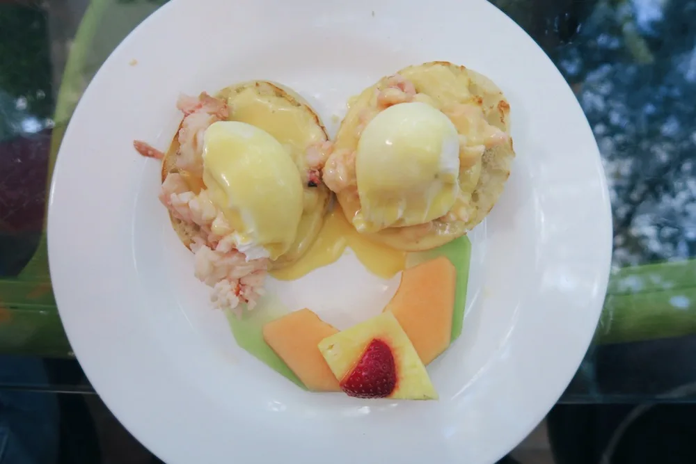 Lobster Benedict at Blue Heaven