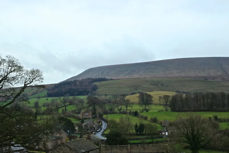 Pendle Hill viewed from Downham