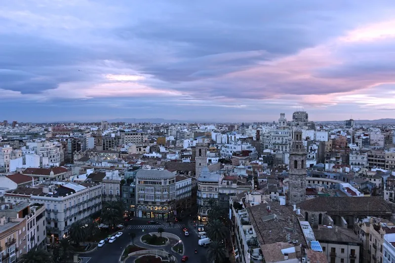 Sunset over Valencia