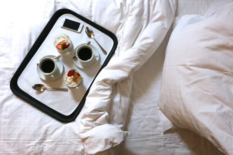 Corinthia Hotel Buapest Breakfast in Bed