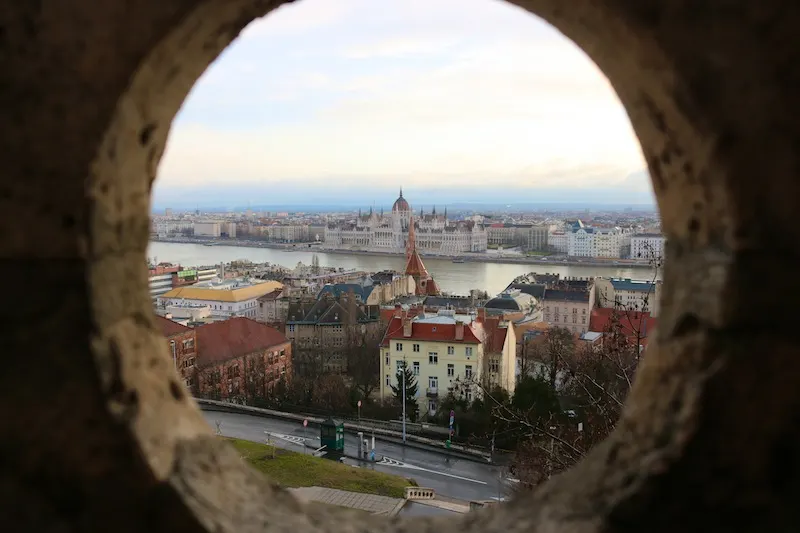 Views from Fishermen's Bastion in Budapest