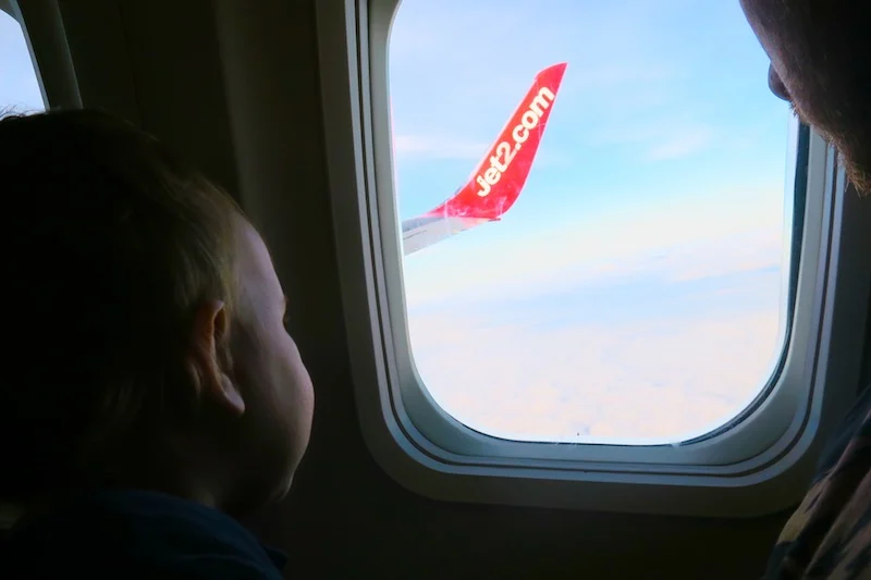 Baby flying with jet2