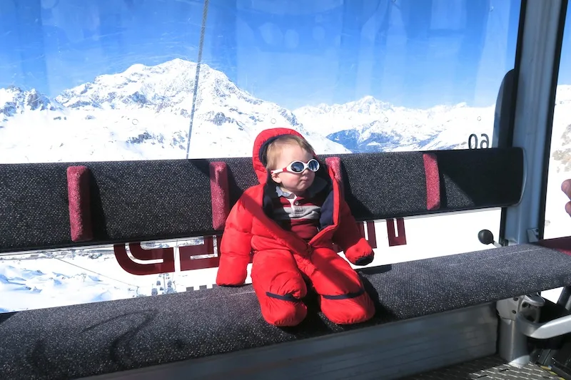 Baby in Tignes