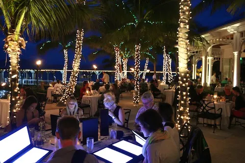 Latitudes Restaurant, Key West. - illuminated menus