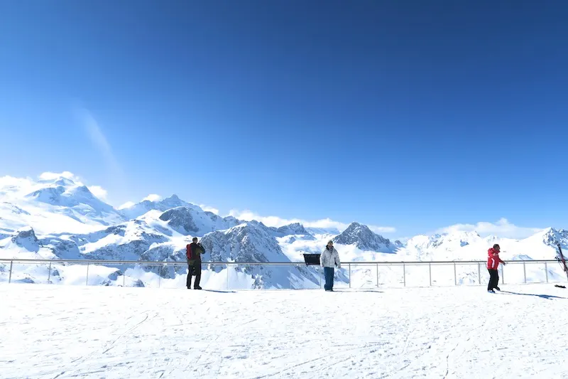 Skiing in Tignes