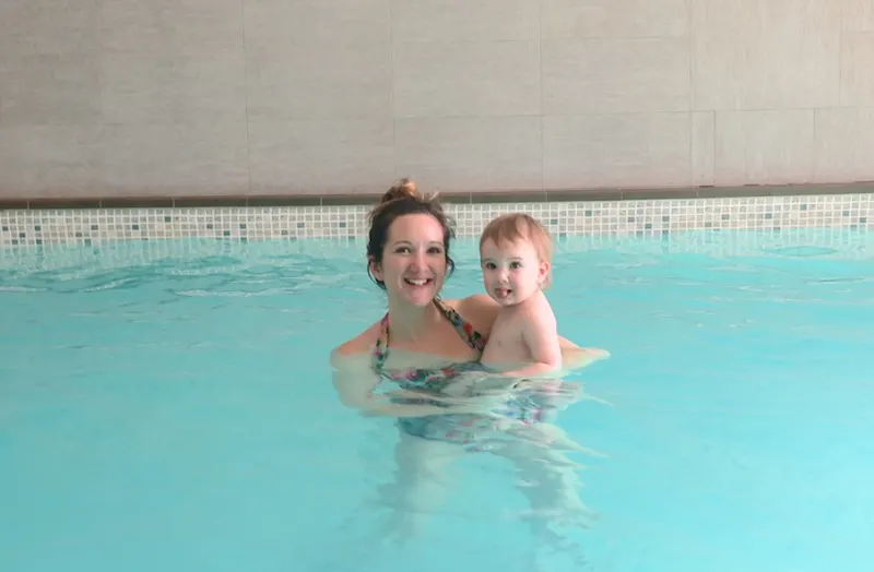 Swimming at Hotel L'Aiguille Percee Tignes