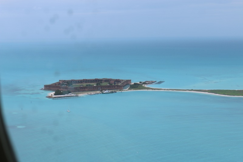 the Dry Tortugas views from the seaplane