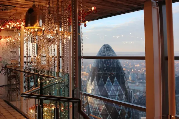 Duck and waffle view