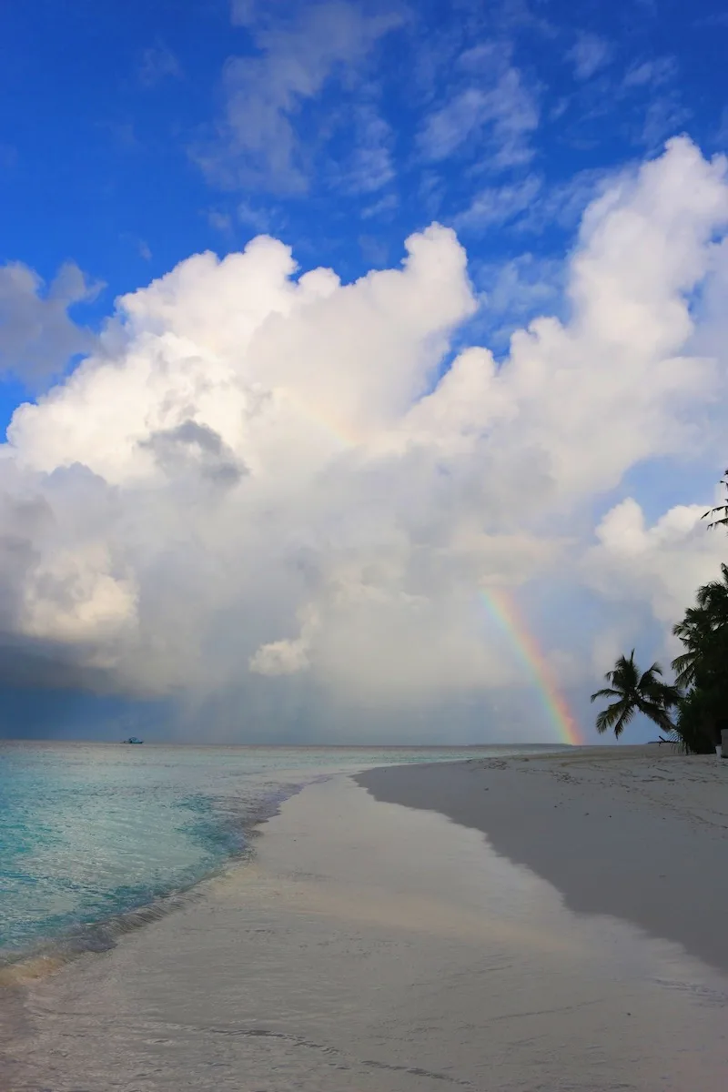 Rainbow in the Maldives