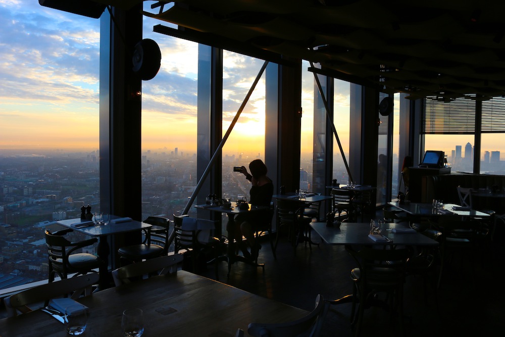 Sunrise breakfast at Duck and Waffle