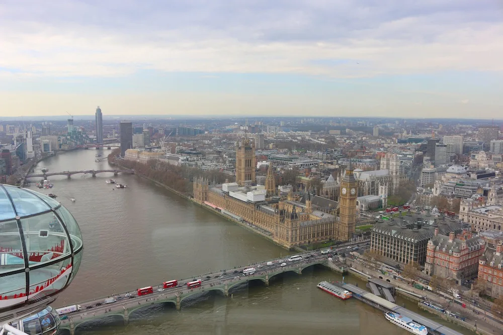 Views from The London Eye on The Travel Hack