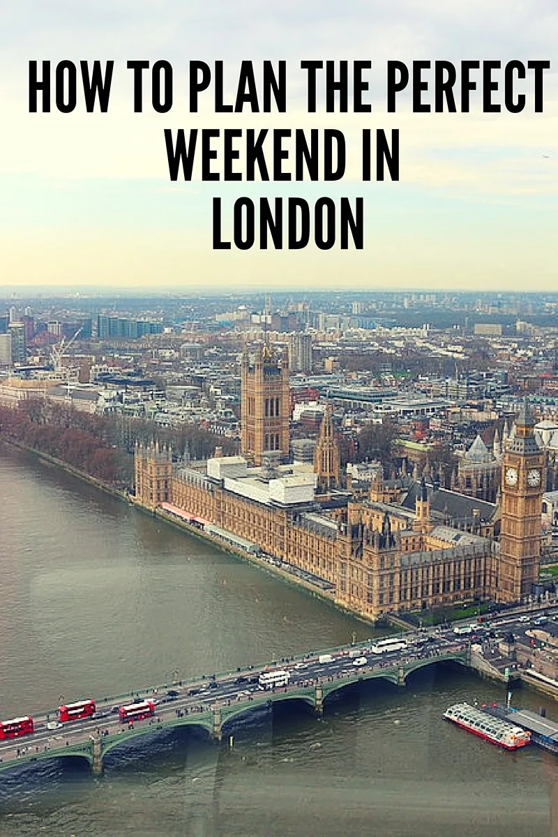How to plan the perfect weekend in London