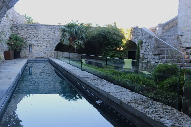 Lap pool at Chateau de Balazuc