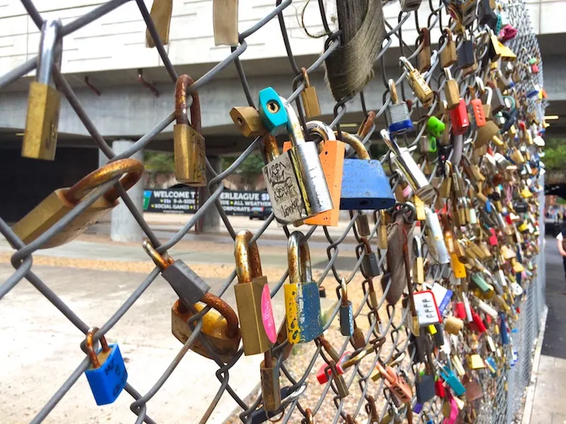 Love locks in London