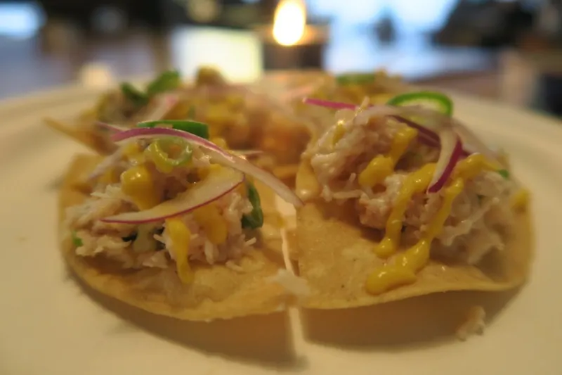 Crab tacos at Notch London