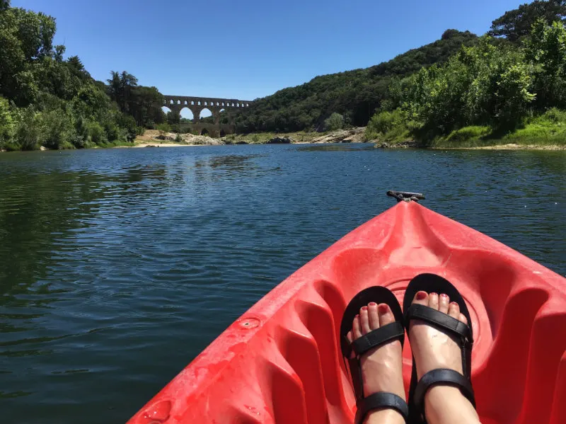 Pont du Gard and canoeing on the Gardon River