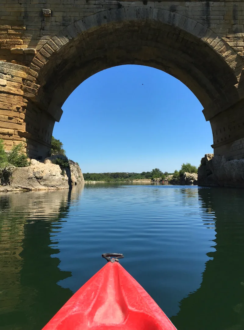 Pont du Gard and canoeing on the Gardon River