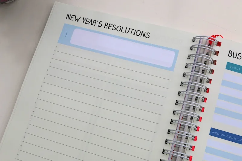 Unique Planners by Pirongs - New Year's resolutions