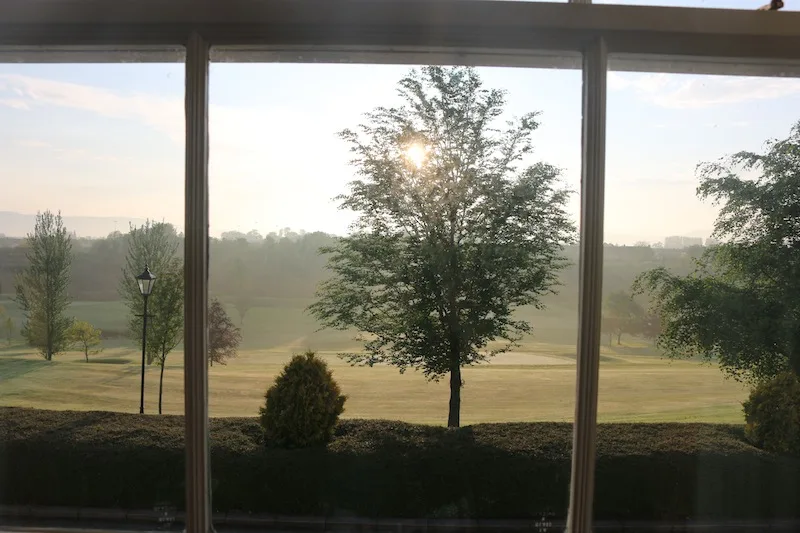 Views across the golf course from Roe Park Resort