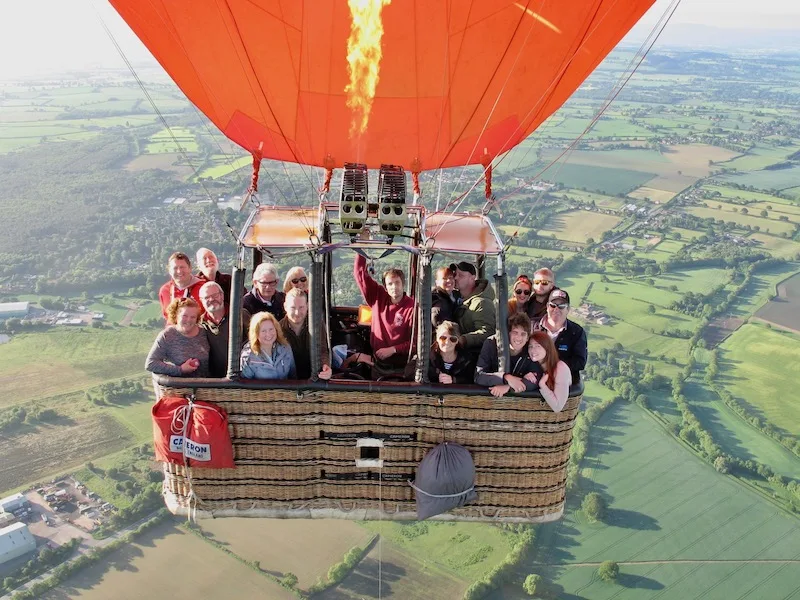 Go in a store hot air balloon