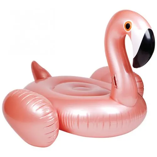 Giant Rose Gold Inflatable Flamingo