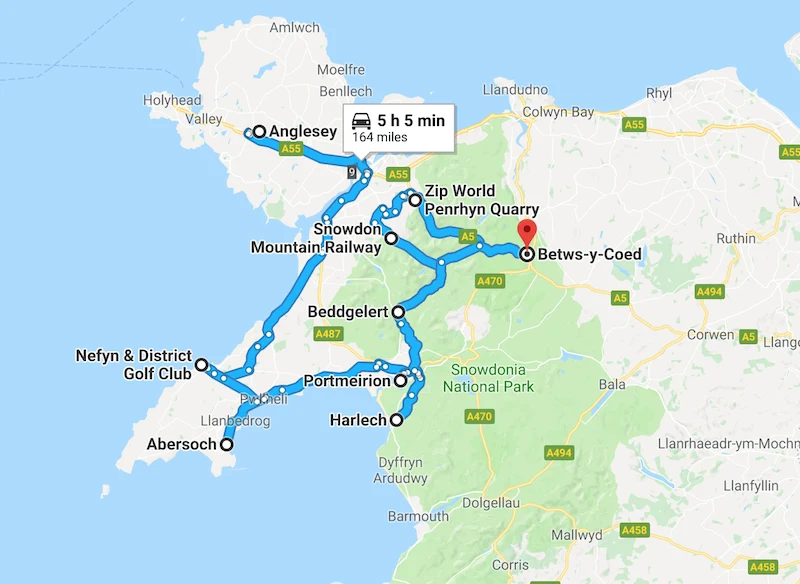 1 week itinerary in North Wales